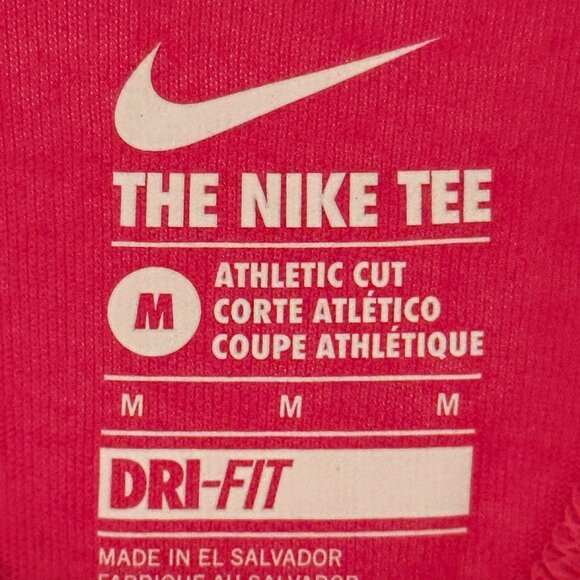 Nike The Athletic Cut Nike Tee Womens Pink Sleeveless Tank Top Logo - Medium - Picture 5 of 7
